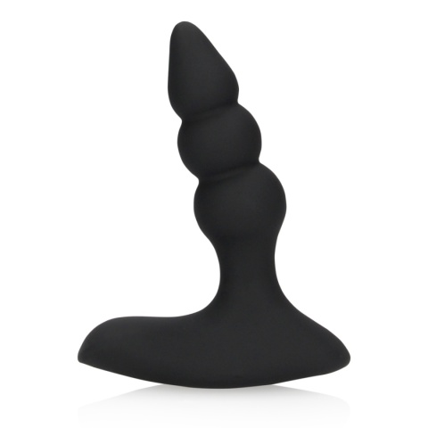 Masażer prostaty/stymulator punktu G, korek analny z wibracjami i pilotem, uniwersalna zabawka Loveline, silikon, USB.-