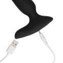Masażer prostaty/stymulator punktu G, korek analny z wibracjami i pilotem, uniwersalna zabawka Loveline, silikon, USB.-
