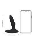 Masażer prostaty/stymulator punktu G, korek analny z wibracjami i pilotem, uniwersalna zabawka Loveline, silikon, USB.-