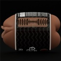Masturbator, mały masażer męski Slider, w puszce, czarnoskóra wagina i anus,bez wibracji, TPR