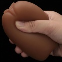 Masturbator, mały masażer męski Slider, w puszce, czarnoskóra wagina i anus,bez wibracji, TPR
