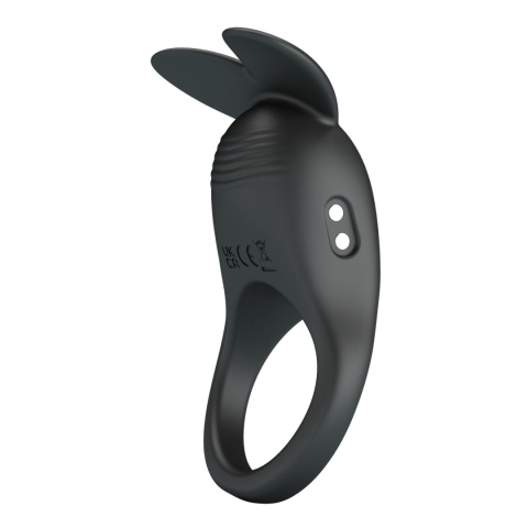 Pierścień na penisa, Carlton, z wibracjami, stymulujący łechtaczkę, dla par, silikon, USB