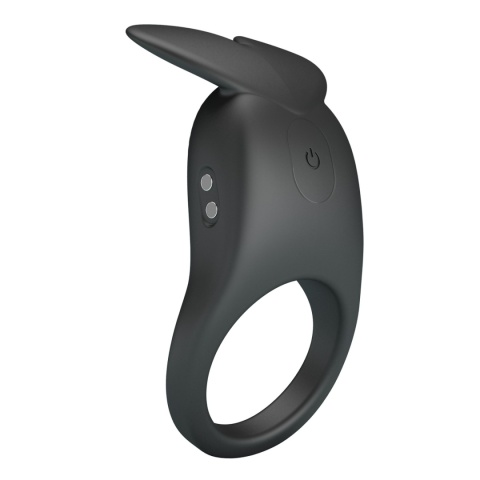 Pierścień na penisa, Carlton, z wibracjami, stymulujący łechtaczkę, dla par, silikon, USB