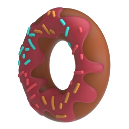 Silikonowy pierścień erekcyjny Berry Super Donut, bez wibracji