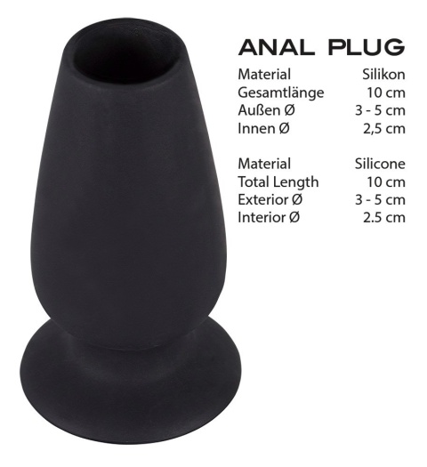 Tunel analny, rozmiar M, Lust Tunnel Plug, bez wibracji, silikonowy, You2Toys