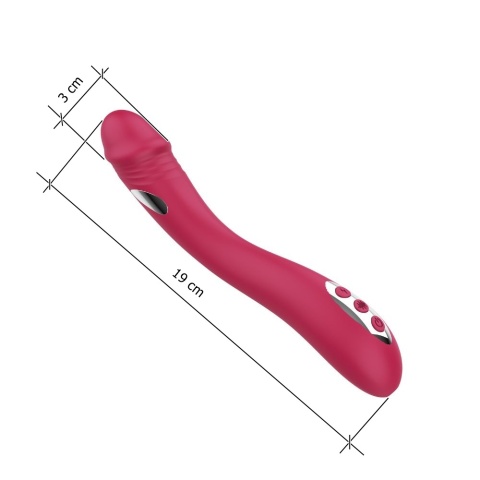 Wibrator do stymulacji punktu G, Zyra, dodatkowo funkcja elektrostymulacji,silikon, USB