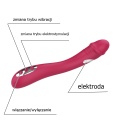 Wibrator do stymulacji punktu G, Zyra, dodatkowo funkcja elektrostymulacji,silikon, USB
