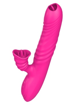 Wibrator wielofunkcyjny, teleskopowy, Angelia2, silikon, USB