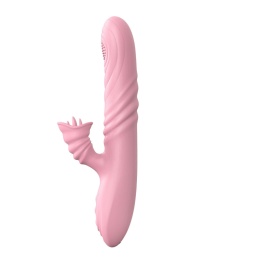 Wibrator wielofunkcyjny, teleskopowy, Angelia2, silikon, USB