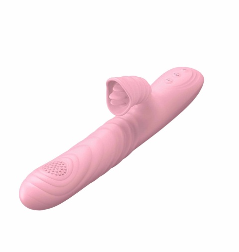 Wibrator wielofunkcyjny, teleskopowy, Angelia2, silikon, USB