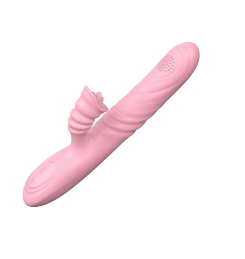 Wibrator wielofunkcyjny, teleskopowy, Angelia2, silikon, USB