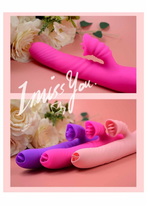 Wibrator wielofunkcyjny, teleskopowy, Angelia2, silikon, USB