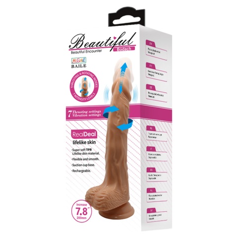 Dildo na przyssawce, Bodach, ruch posuwisto-rotacyjny, cyberskóra, USB.