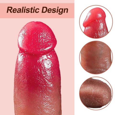 Dildo na przyssawce, Telescopic Power Stroke, ruch posuwisty i wibracje, silikon, pilot zdalny