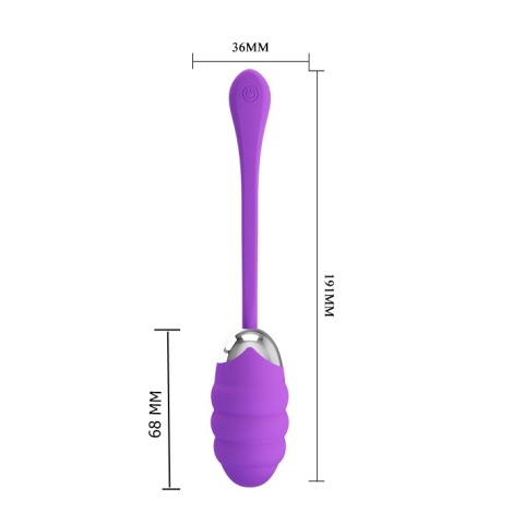 Masażer (stymulator), wibrujące jajko Franklin Pretty Love, USB, płynny silikon