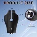 Masturbator Cyclone Spinner, masażer penisa, stroker, z wibracjami i rotacjami, silikon, USB