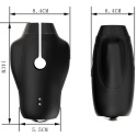 Masturbator Cyclone Spinner, masażer penisa, stroker, z wibracjami i rotacjami, silikon, USB