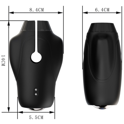 Masturbator Cyclone Spinner, masażer penisa, stroker, z wibracjami i rotacjami, silikon, USB