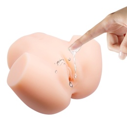 Masturbator realistyczny z wibracjami, Veronica: pupa - wagina i anus, 3,6 kg, nie potrzebuje lubrykantu, wystarczy woda