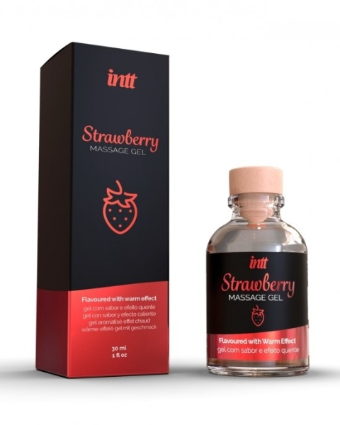 Olejek do masażu, na bazie wody, jadalny (klasa spożywcza) INTT Massage Gel, różne smaki, 30 ml