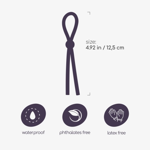 Pierścień na penisa, typu "lasso", silikon, Crushious