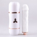 Seks maszyna sterowana aplikacją, samobieżna, teleskopowa, , podgrzewane dildo na przyssawce, silikon, USB