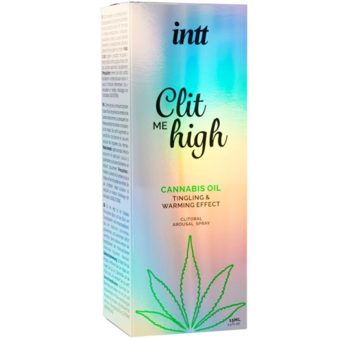 Spray do stymulacji łechtaczki, Clit Me High, zawiera CBD, pomaga w osiągnięciu orgazmu, 15 ml