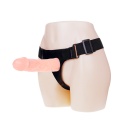 Strap-on Jessica Vibro, zakładany przez kobietę, dildo bez jąder, TPR, wibracje, pilot na kablu
