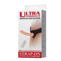 Strap-on dla kobiety, Ultra Passionate. TPR, wibracje, rotacje