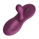 Stymulator dla pań, Zalo Flora, seks maszyna samobieżna, teleskopowa, podgrzewane dildo na przyssawce, silikon, USB