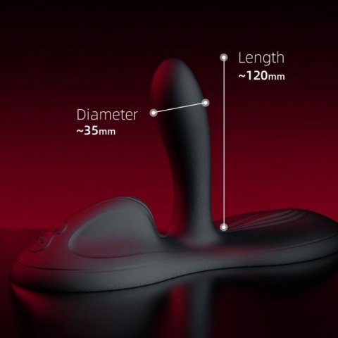 Stymulator dla pań, Zalo Flora, seks maszyna samobieżna, teleskopowa, podgrzewane dildo na przyssawce, silikon, USB