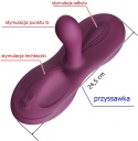 Stymulator dla pań, Zalo Flora, seks maszyna samobieżna, teleskopowa, podgrzewane dildo na przyssawce, silikon, USB
