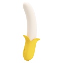 Wibrator Teleskopowy Banan, wibracje i ruch posuwisty, silikon, USB