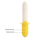 Wibrator Teleskopowy Banan, wibracje i ruch posuwisty, silikon, USB