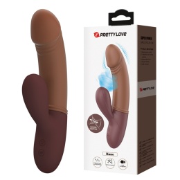 Wibrator semirealistyczny Kane ze stymulacją łechtaczki falami powietrza i wibracją, silikon, USB
