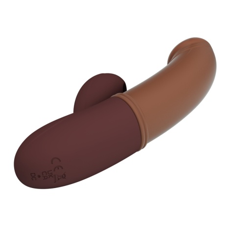 Wibrator semirealistyczny Kane ze stymulacją łechtaczki falami powietrza i wibracją, silikon, USB