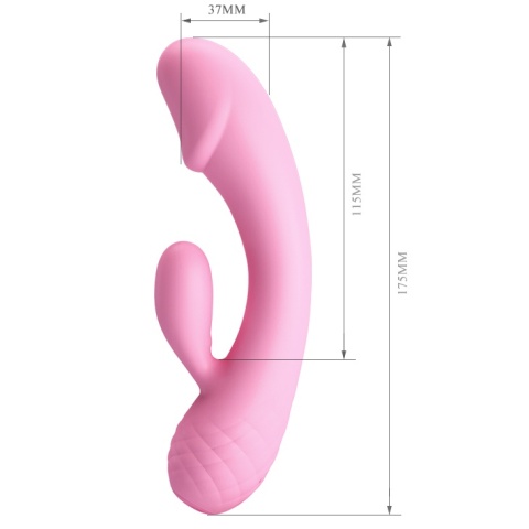 Wibrator Ron, premium, super miękki, płynny silikon, USB