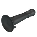 Wibrator na przyssawce, Stellan, teleskopowe, nierealistyczne dildo na przyssawce, pchnięcia i rotacje, silikon USB