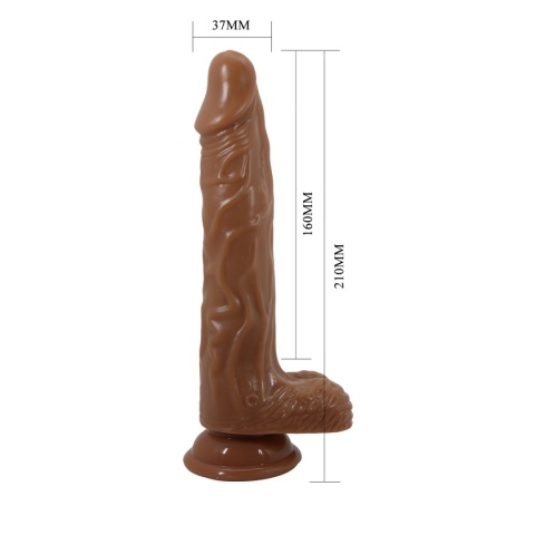 Wibrator, dildo na przyssawce, teleskopowe, Bodach, ruch rotacyjny i posuwisty, pilot bezprzewodowy, USB, cyberskóra