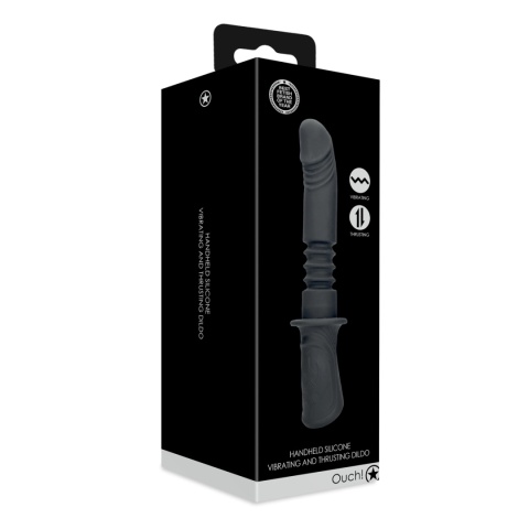 Wibrator o ruch posuwistym, pulsator z wibracjami, silikon płynny, USB, Ouch!