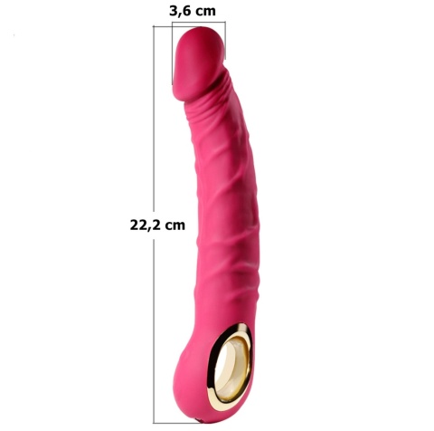 Wibrator realistyczny JUMP-O, silikon, wodoodporność, USB