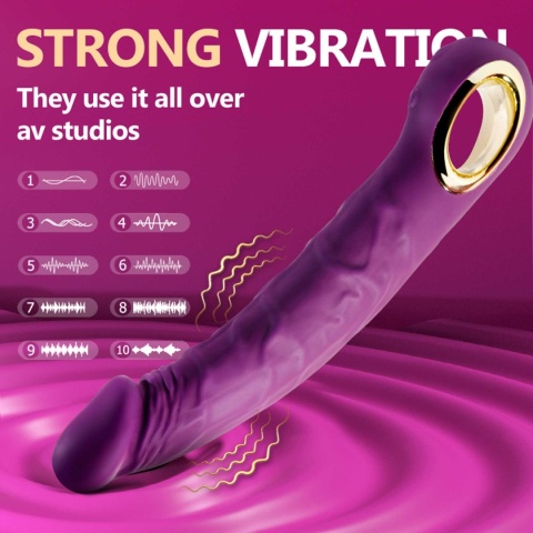 Wibrator realistyczny JUMP-O, silikon, wodoodporność, USB