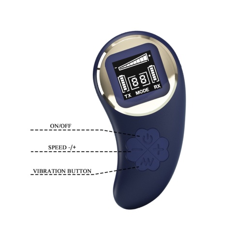 Wibrujące jajko Pretty Love Vivian z bezprzewodowym pilotem zegarowym, silikon, USB
