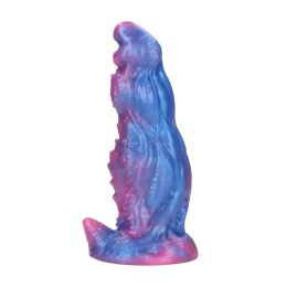 Dildo na przyssawce, fantazyjne, płynny silikon, bez wibracji, Galaktyczny Szalony Kochanek