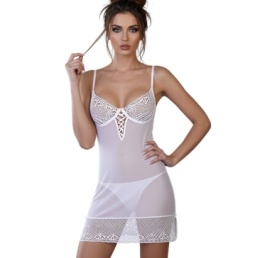 Komplet Florizel: koszulka z fiszbinami i stringi
