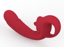 Masażer Crescent Tongue, stymulator dla kobiet, dwufunkcyjny: penetracja i stymulacja łechtaczki językiem, silikon, USB