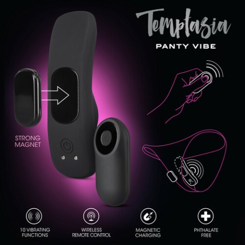 Masażer łechtaczki, wkładany do bielizny, Panty Vibe, pilot bezprzewodowy