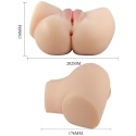 Masturbator EMILIA, replika ciała, wagina i anus, cyberskóra, z elementem wibrującym