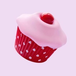 Mini masażer łechtaczki lub sutków, Cupcake, na baterie