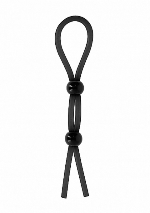 Pierścień na penisa i jądra, lasso podwójne, grube, 6mm